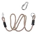 Shopster 1 Tree Swing Nylon Rope for Indoor Outdoor Swings &amp; Playground Set Adjustable Hanging Swinging kit with Carabiner - Holds to 200 Kgs (6 Feet)