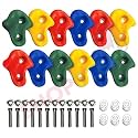 Shopster Extra Large Wall Rock Climber for Kids Climbing Holds Pack of 12 - Colourful DIY Indoor Rock Climbing for Kids at Home | Perfect for Kids Climbing Activity Indoor & Outdoor Playground