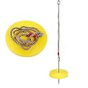 Shopster Kids Hanging Rope with Plastic Monkey Disc Swing for kids– Indoor Play Area, Adjustable Height, Perfect for Home, Kids Indoor Activity Equipment, Outdoor Playground Climbing Garden Fun Yellow