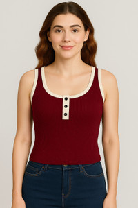 shoptowear Party Solid Women Maroon Top