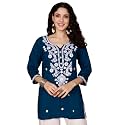 Short Kurti for Women for Jeans Chikankari