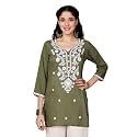 Short Kurti for Women for Jeans Chikankari