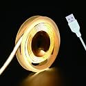 Short LED Strip Lights, COB 5V USB, Warm White 3000k (3.28FT/1M)