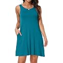 Short/Long Sleeve Women's Cold Shoulder Dress with Pockets Casual Swing T-Shirt Dresses