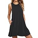 Short/Long Sleeve Women's Cold Shoulder Dress with Pockets Casual Swing T-Shirt Dresses