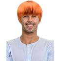 Short Mushroom Wig for Men - Synthetic 60s Bowl Cut Wigs for Anime Movie Music Costume Halloween Cosplay Party (Ginger) - High-Temperature Fiber - 5.9 Inches
