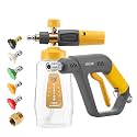 Short Pressure Washer Gun with Foam Cannon, 4000 PSI, 1 Liter