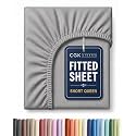 Short Queen RV Fitted Sheet - Single Fitted Sheet Only - Heathered Grey