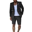 Short Suits for Men 2 Piece Summer Mens Suit Beach Wedding Tuxedo