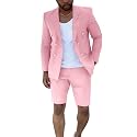 Short Suits for Men 2 Piece Summer Mens Suit Beach Wedding Tuxedo