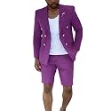 Short Suits for Men 2 Piece Summer Mens Suit Beach Wedding Tuxedo
