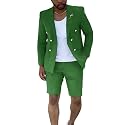 Short Suits for Men 2 Piece Summer Mens Suit Beach Wedding Tuxedo