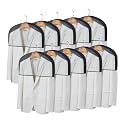 Shoulder Covers for Clothes, 10 Pack, Hanger Dust Covers, Black