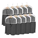 Shoulder Covers for Clothes, 10 Pack, Hanger Dust Covers, White