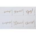 Show-Offs 36 Congratulations Cards – Perfect for Graduation Greeting Cards - 6 Gold Congrats Words with Envelopes