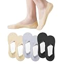 No Show Socks Womens 6 Pairs Hidden Invisible Low Cut Socks Non Slip Socks Womens Breathable Cool Thin Womens Socks