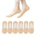 No Show Socks Womens 6 Pairs Hidden Invisible Low Cut Socks Non Slip Socks Womens Breathable Cool Thin Womens Socks