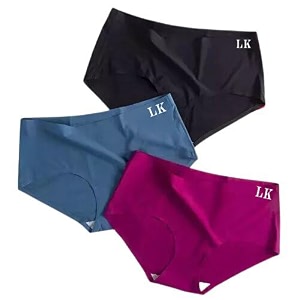 No-Show Womens PantiesWomens Multicolor Seamless Hipster Ice