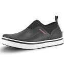 Showave Men's Deck Shoes Waterproof Short Rain Boots Breathable Sports Sailing Booties Non-Slip Rubber Boots Low Cut Design for Outdoor Fishing Gardening Walking