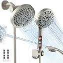 Shower Head with Handheld Spray Combo, Dual Rain Shower Head