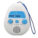 Shower Radio Built in Speaker, Hanging Bathroom Radio with Rotating Knob for Easy Tuning and Volume Control.
