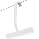 Shower Squeegee for Glass Doors, 10 Inch One-Piece Silicone Squeegee with Built-in Hook, Streak-Free Bathroom Squeegee for Shower, Windows &amp; Car