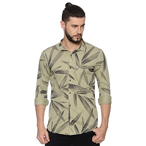 SHOWOFF Mens Floral Slim fit Casual Shirt