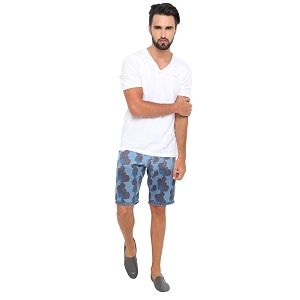 SHOWOFF with Mens Denim Slim fit Shorts