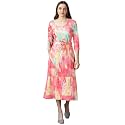SHOWOFFFF Women Colourblocked Fit and Flare Casual