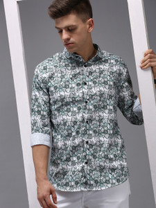 showoffff men printed casual multicolor shirt