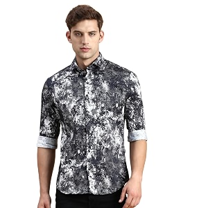 SHOWOFFFF Men Printed Casual Shirt Spread