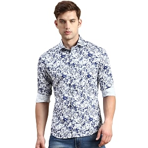 SHOWOFFFF Men Printed Casual Shirt Spread
