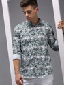 SHOWOFFFF Men Printed Casual White Shirt