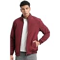 SHOWOFFFF Men Solid Bomber Jacket Mock