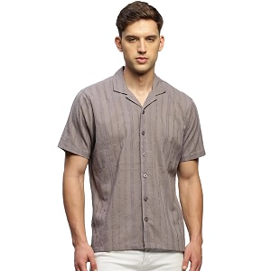 SHOWOFFFF Men Solid Casual Shirt Cuban