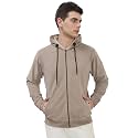 SHOWOFFFF Men Solid Front-Open Sweatshirt Hooded