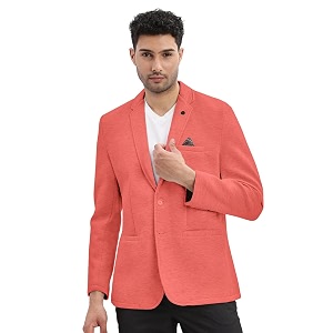 SHOWOFFFF Men Solid Single Breasted Casual Blazer