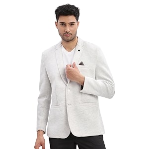 SHOWOFFFF Men Solid Single Breasted Casual Blazer