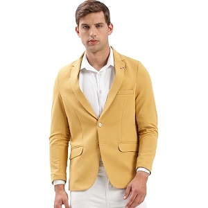 SHOWOFFFF Men Solid Single Breasted Casual Blazer