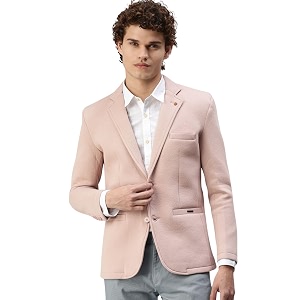 SHOWOFFFF Men Solid Single Breasted Casual Blazer