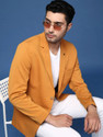 SHOWOFFFF Solid Single Breasted Formal Men Blazer