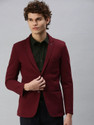 SHOWOFFFF Solid Single Breasted Party Men Blazer