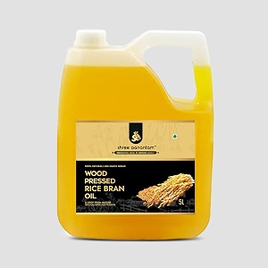 shree aanantam cold pressed rice bran oil 5 litre - 100 natural