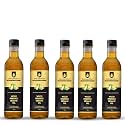 Shree Aanantam Cold Pressed Sesame Gingelly Oil - 1Liter x 5 | Bottle | Kolhu/Kacchi Ghani/Chekku | Gingelly Oil | Natural | Chemical-Free | Wood Pressed Sesame Oil for Cooking. - 1l (Pack of 5)