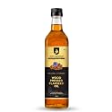 Shree Aanantam Wood Pressed Flax seed Oil - 1 Litre |Kolhu/Kacchi Ghani/Chekku | Glass Bottle | Natural | Chemical-Free | Cold Pressed Flaxseed Oil for Cooking | Alsi Ka Tel | High in Omega - 1l (Pack of 1) (1 Liter, Glass Bo