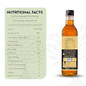 shree aanantam wood pressed flaxseed oil - 2x5litre  can  kolhukacchi ghanichekku  natural  chemical-free  cold pressed flaxseed oil for cooking  alsi ka tel  high in omega