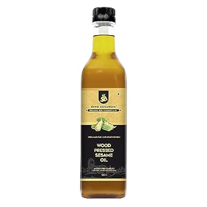 shree aanantam wood pressed sesame oil - 2x1l  bottle  kolhukacchi ghanichekku  gingelly oil  natural  chemical-free  cold pressed sesame oil for cooking