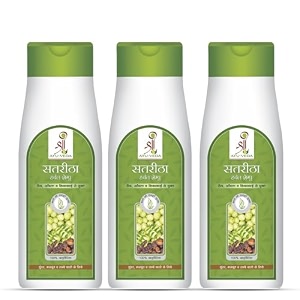 shree ayu-veda satreetha herbal shampoo for strong hair  controlling hair fall  repairing damaged hair  suitable for all hair types 100ml  3 pcs