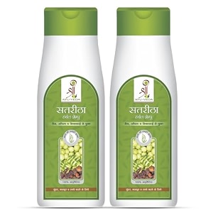 shree ayu-veda satreetha herbal shampoo for strong hair 300ml - pack of 2  controlling hair fall  repairing damaged hair  suitable for all hair types