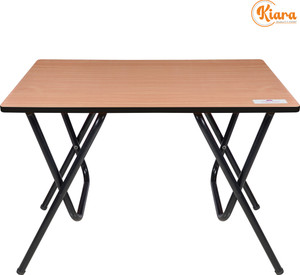 shree hari quality first multi-purpose portable  foldable wooden dining table desk for living room solid wood 4 seater dining table finish color - wooden pre-assembled